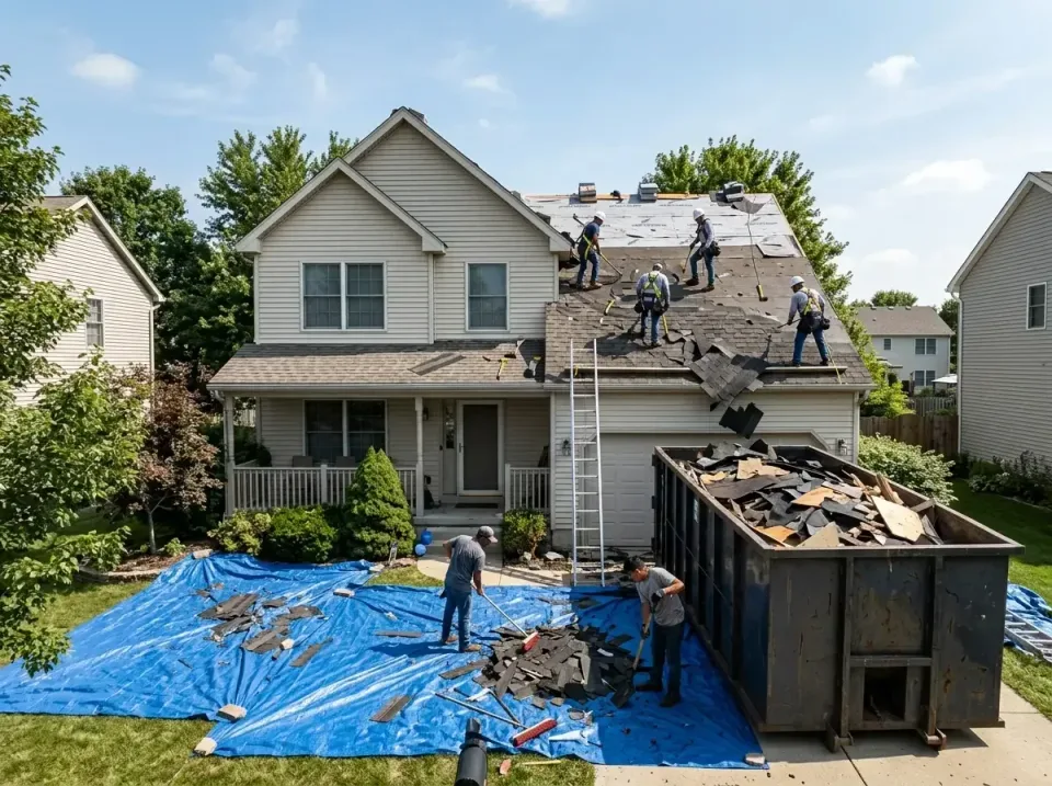 roof-replacement-debris-remova-004 — frequently asked questions, Cheapest Dumpster Rentals in Bellevue, ID